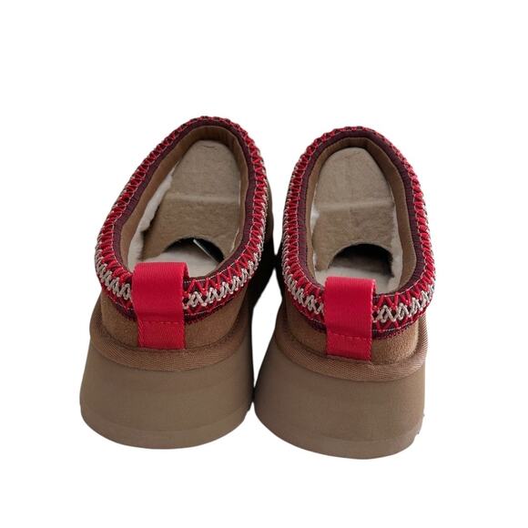 UGG Women's Tazz Slipper Chestnut Size 10 Suede Leather Platform NEW in Box - Picture 5 of 8